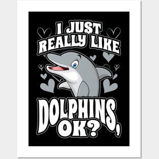 I just really like dolphins ok Posters and Art